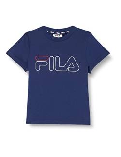 FILA Unisex Kinder SAARLOUIS T-Shirt, Medieval Blue, 98/104 von FILA