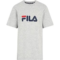 FILA Unisex Kinder SOLBERG classic logo T-Shirt,Light Grey Melange,170/176 von FILA