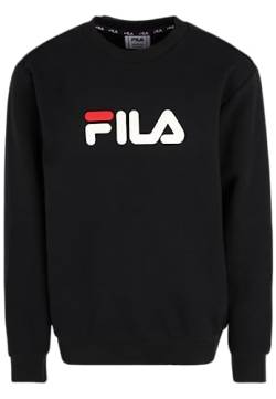 FILA Unisex Kinder SORDAL Classic Logo Crew Sweatshirt, Black, 170/176 von FILA