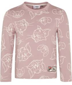 FILA Unisex Kinder Topeka Longsleeve Tee T-Shirt, Mauve Shadow Tom & Jerry AOP, 86/92 von FILA