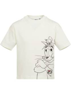 FILA Unisex Kinder Toyama Tee T-Shirt, Egret, 98/104 von FILA