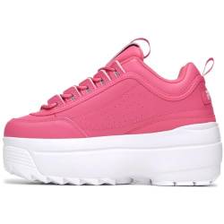 Fila Damen Disruptor II Wedge Schuhe, 661 Hot Pink/Pirouette/Weiß, 41.5 EU von FILA