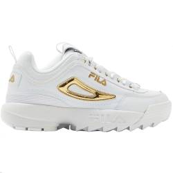 Fila Damen-Sneaker Disruptor II, (Weiß/Gold/Weiß), 42 EU von FILA