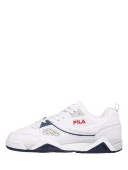 Fila Herren Casim Sneaker, Weiß/Marineblau, 43 EU von FILA