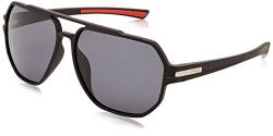 Fila Herren Sfi301 Sonnenbrille, Schwarz, matt, 60 von FILA