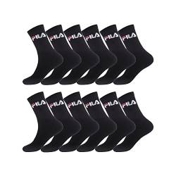 Fila Herren Sportsocken FILA/AM/TNX12 (12er Pack), Schwarz, 43/46 von FILA