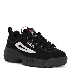 Fila Men's Strada Disruptor, Black/White/Vin Red von FILA