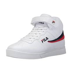 Fila Men's Vulc 13 MID Plus 2 Walking Shoe, White Navy red-150, 8.5 D US von FILA