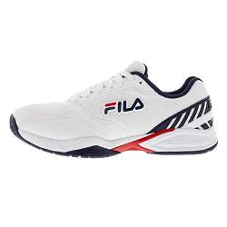 Fila Volley Zone Herren Sneaker, Weiß/Marineblau/Rot, 44 EU von FILA