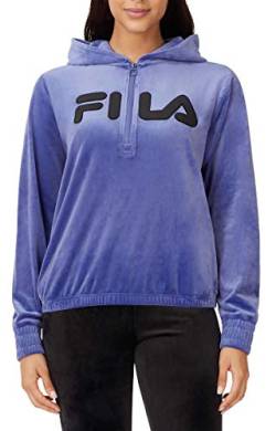 Fila Womens Velour Quarter Zip Hoodie (Marlin, Medium) von FILA