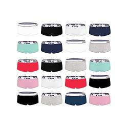 Shorty Damen Pack Surprise, Unterwäsche Frauen, Zufälliges Muster, Ultraweich (4er Pack), Mehrfarbig, S von FILA
