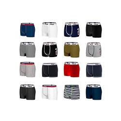 Unterhosen Männer Pack Surprise, Boxershorts Herren, Zufälliges Muster, Stretch (6er Pack), Mehrfarbig, 2XL von FILA