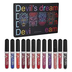 12-teiliges Lipgloss-Set – Hochpigmentierter Glänzender Flüssiger Lippenstift für Frauen – Tragbares, Langlebiges, Antihaftbeschichtetes Make-up-Werkzeug für Den Täglichen Gebrauch von Frauen, Bestes von FILFEEL