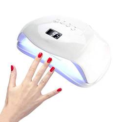 54W Nageltrockner LED/UV Lampe für Nägel,10/30/60/99s Timer,Intelligenten Induktion,Digital Anzeigebildschirm, Geeignet für alle Gel Nagellack von FILFEEL