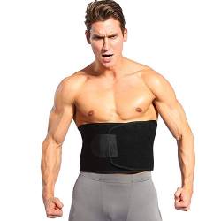 FILFEEL Bauchweggürtel Körperformer, Verstellbarer Klettverschluss Taille Fett Burner Bauch Trainer Fitnessgürtel Bauchgürtel für Männer von FILFEEL
