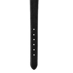 FILFEEL Exquisite kleine einfache Mode-Frauen-Kleideruhr-Retro- lederne Miniarmbanduhr, Mode-Uhr schwarzer Gürtel Schwarze Platte von FILFEEL
