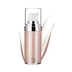 Highlighter Creme, 20 ml Flüssiges Gesicht Glow Illuminator Make-up Gesichtsglanz Bronzer Kosmetik Glänzender Körper Gesichtskontur-Creme für Gesicht, Körper, Lippen, Augen, Haut(1 #) von FILFEEL