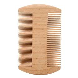 Holzbart Kamm, Männer Bart Schnurrbart Kämme Pflege Styling Werkzeug - Doppelseitige Feine Zähne (9,5x5,5 cm) von FILFEEL