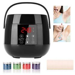 LED Wax Warmer Waxing Kit für die Haarentfernung zu Hause - Einstellbare Temperatur Wax Heater - Vier 100g Wachsbohnen(EU) von FILFEEL