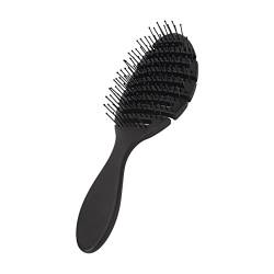 Men Beard Detangler Brush, Schwarze, Elastische, Originale Detangler-Haarbürste für Zuhause und Salon von FILFEEL