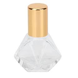 Professionelle Parfümrollerflasche aus Glas, Leere Rollflaschen für ätherische Öle mit Kompaktem und Tragbarem Design für Weibliche Gestaltung und Bessere Anziehungskraft, 8 Ml (Goldabdeckung + von FILFEEL