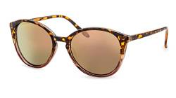 FILTRAL Nachhaltige Damen Sonnenbrille/Verspiegelte Retro Panto Sonnenbrille aus Rezyklat/ 100% UV-Schutz F3099523 von FILTRAL