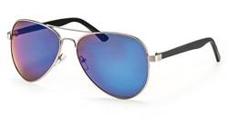 FILTRAL Pilotenbrille für Herren/Große Flieger-Sonnenbrille mit blau verspiegelten Gläsern F3047001 von FILTRAL