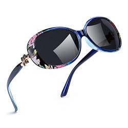 Classic Groß polarisierte Sonnenbrille für Damen Frauen mit UV400 Schutz von FIMILU
