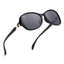 FIMILU Polarisierte Damen Sonnenbrille Groß UV400 Schutz Vintage Sonnenbrillen Leichtgewicht Rahmen von FIMILU