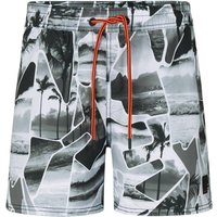 FIRE+ICE Badeshorts Nelson für Herren - Schwarz/Weiß - 46 von FIRE+ICE