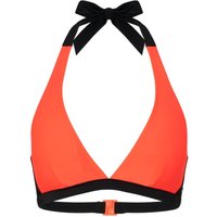 FIRE+ICE Bikini-Top Jasmin für Damen - Koralle/Schwarz - 34 von FIRE+ICE