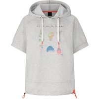 FIRE+ICE Kurzarm-Hoodie Sharon für Damen - Hellgrau meliert - L von FIRE+ICE