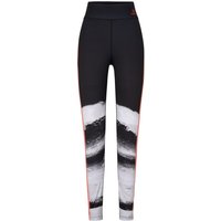 FIRE+ICE Tights Christin für Damen - Schwarz/Weiß/Orange - S von FIRE+ICE