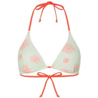 FIRE+ICE Triangel Bikini-Top Gaby für Damen - Mint/Koralle - 34 von FIRE+ICE