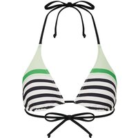 FIRE+ICE Triangel Bikini-Top Gaby für Damen - Schwarz/Weiß/Grün - 42 von FIRE+ICE