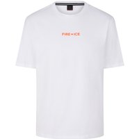 FIRE+ICE Unisex T-Shirt Mick - Weiß/Orange - 3XL von FIRE+ICE