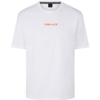 FIRE+ICE Unisex T-Shirt Mick - Weiß/Orange - XL von FIRE+ICE
