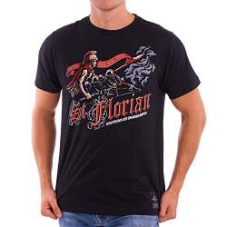 Feuerwehr - Schutzpatron St. Florian - Angriffstrupp Männer T-Shirt von Hand gezeichnet für Fans der Brandbekämpfung von FIRE & FIGHT Streetwear