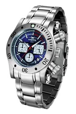 FIREFOX Daredevil FFS140-103 blau Chronograph Herrenuhr Armbanduhr massiv Edelstahl Sicherheitsfaltschließe 10 ATM Water Resistant von FIREFOX