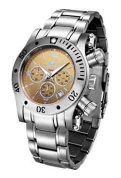 FIREFOX Daredevil FFS140-110 Messing Chronograph Herrenuhr Armbanduhr massiv Edelstahl Sicherheitsfaltschließe 10 ATM Water Resistant von FIREFOX