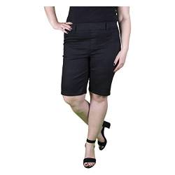 FIRI Damen Capri-Hose Bermuda Shorts 3/4 Hose (Schwarz, 50) von FIRI