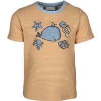 T-Shirt KLEINE MEERESFREUNDE gestreift in dark sun von FIRST INSTINCT by killtec