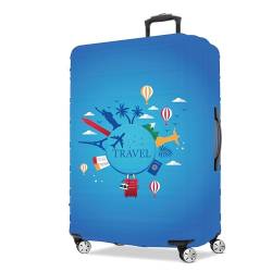 FIRST WAY Kofferabdeckung Schutz - Anti-Scratch Kofferhülle für Reisen - Schützt vor Schmutz und Abnutzung, City Travel, XL(31"-32" Suitcase) von FIRST WAY