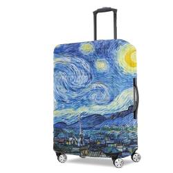 FIRST WAY Kofferabdeckung Schutz - Anti-Scratch Kofferhülle für Reisen - Schützt vor Schmutz und Abnutzung, Sternennacht, M(23"-26" Suitcase) von FIRST WAY