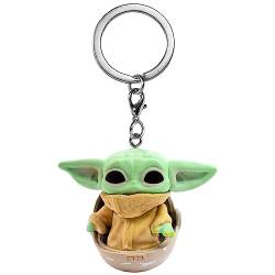 FISAPBXC Yoda Schlüsselanhänger, Yoda Keychain, Yoda Cartoon Keychain, Yoda Anime Keychain, Silicone Key Ring,Cute Keychain Geschenk Schlüsselanhänger, Handytasche Anhänger Dekoration von FISAPBXC