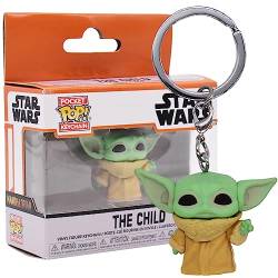 Yoda Schlüsselanhänger Anhänger Cartoon Schlüsselbund Stuff Ornament Star Wars Keychain Schlüsselanhänger Anhänger Modell Puppe für sind für Rucksäcke Schlüssel Geeignet（B） von FISAPBXC