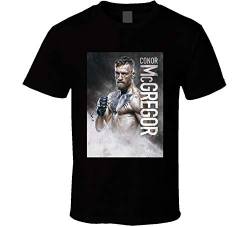 Conor McGregor The Notorious UFC Boxing Men's Black T Shirt 100% Cotton Shirt von FIT