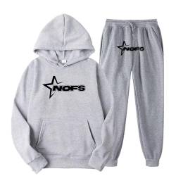 Corteiz 2-Piece Hoodie, NOFS Sports Suit,Men's Jogging Suit, Tracksuit, Sports Suit, Letter Print Loose Hoodies and Jogging Bottoms, Y2K for Men, Y2K Hip Hop Streetwear, Unisex von FITTAR