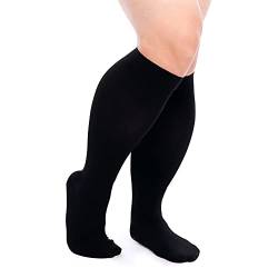 FITTOO Herren- und Damen-Kompressionssocken in Übergröße zur Linderung von Krampfadern, Beinschmerzen, Ödemen, Lauf-Kompressionssocken, Sport- und Fitness-Radsocken, EIN Paar von FITTOO