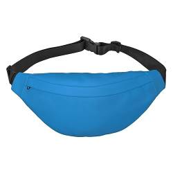 Einfarbige rosafarbene Hüfttasche, Crossbody-Tasche, für Herren/Damen, Laufen, Wandern, Bergsteigen, Reisen, Fitnessstudio, Fitness, Radfahren, Einfarbig, Blau, Einheitsgröße von FInpan